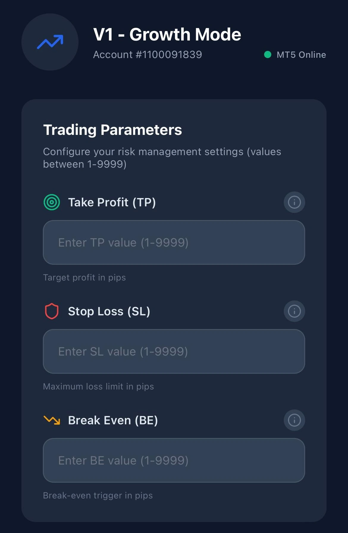 V1 Growth Mode Interface
