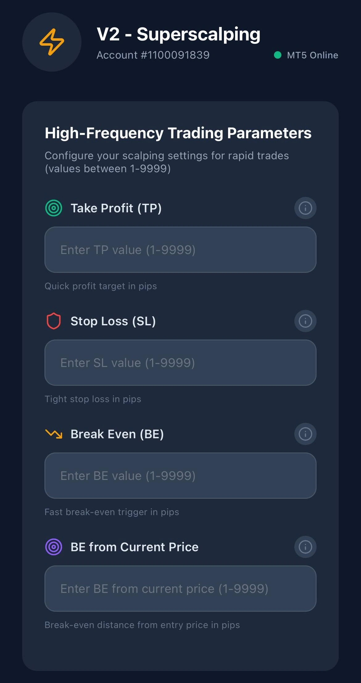 V2 Superscalping Interface